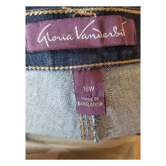 Gloria Vanderbilt Petite Blue Women's Jeans Size 18W 42 Inseam 28 in - Picture 8 of 8